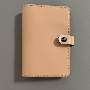 filoFAX Cream Leather Personal Organiser